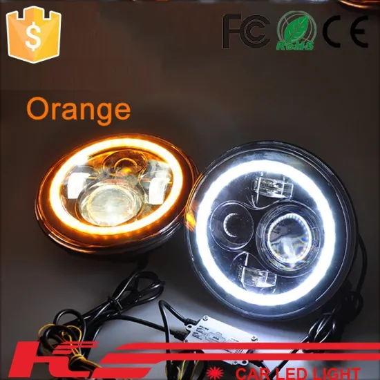 led bulb for jeep 7 inch round led headlight 12V 24V 4x4 SUV off-road lights