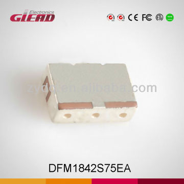 (Low Price, High Performance)SMD 1842.5 MHz Ceramic Filter for DCS with 75 MHz Band Width,