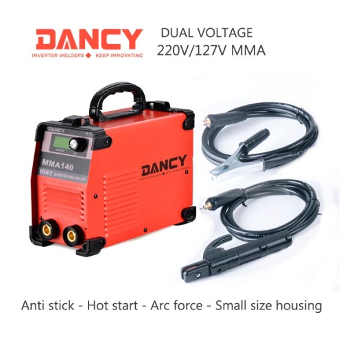 Dual voltage 140A mma stick welder