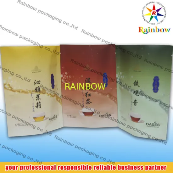 Bottom Gusset Tea Bags Packaging Printed With Logo For Loose Leaf Tea