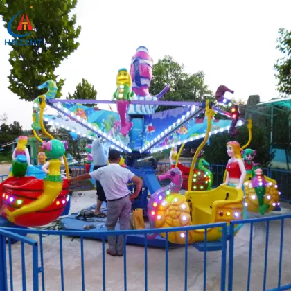Ocean Bicycle Ride at Amusement Park