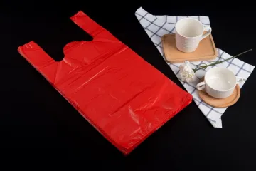 Promotional Poly Plastic T Shirt Bag Foldable Shopping Bag