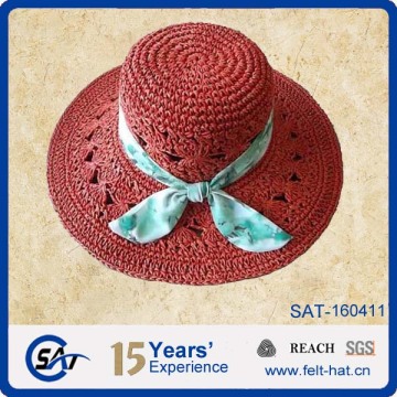 Beautiful paper straw hat