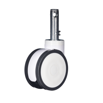 5 Inch Plastic Swivel Central Control Medical PU Roller Caster Wheels