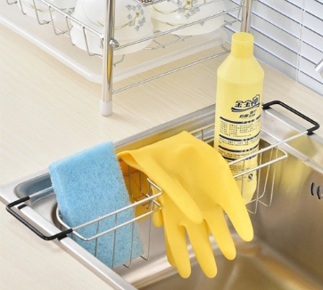 Edelstahl Küchenstichspüle Halter Schwamm Caddy Stainless steel kitchen dish sink holder sponge caddy