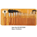 20pcs or manche plastic animal/nylon maquillage brosse à cheveux en coffret doré d'unité centrale