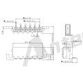 6,35 mm 90 ° Wafer Connector Series AW6352-NP