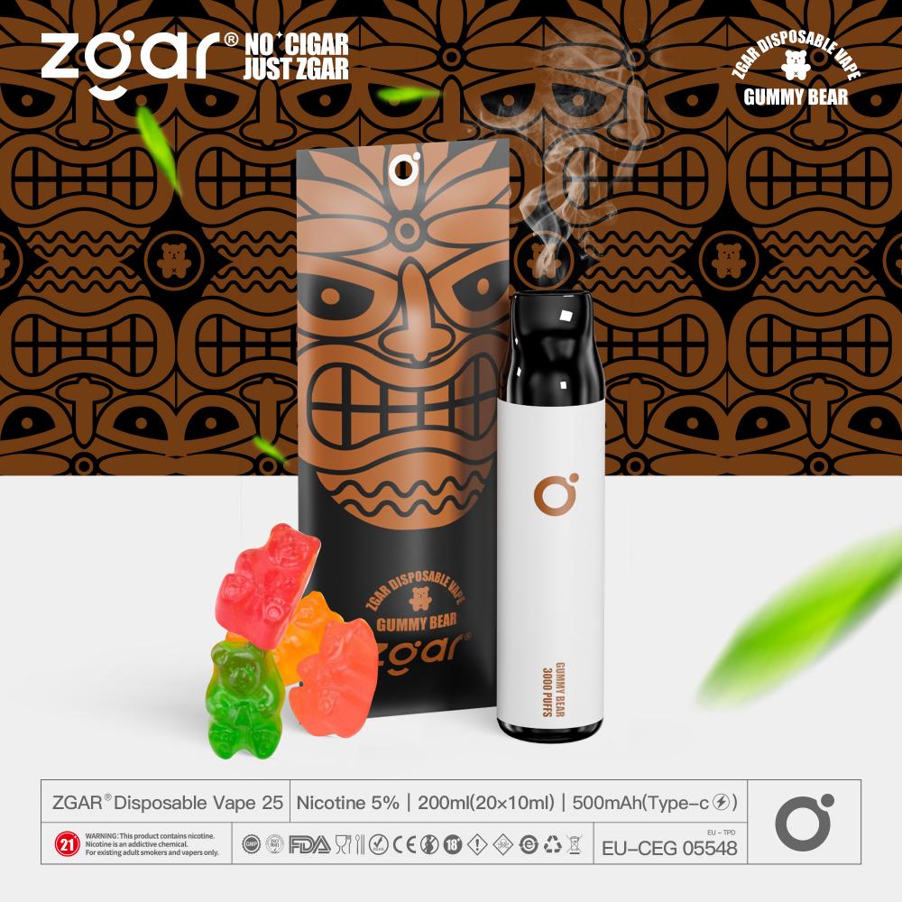 Zgar Electronic Cigarette Vape 3000puffs