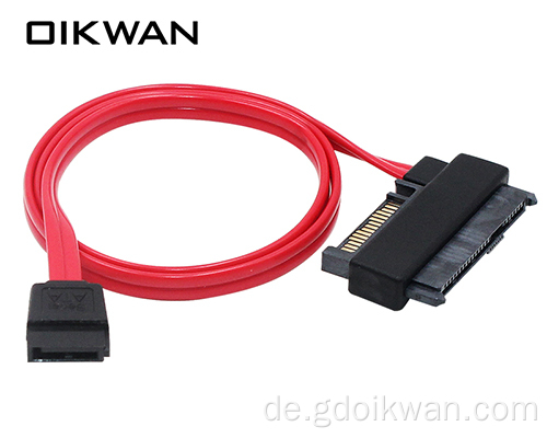 SAS SFF-8482 an SATA 7Pin Red SAS-Kabelanschluss SATA mit hoher Getriebegeschwindigkeit