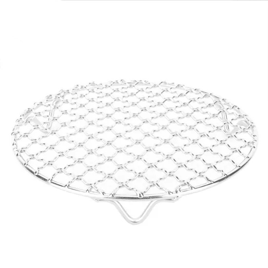 stainless steel portable BBQgrill grate round grill mesh