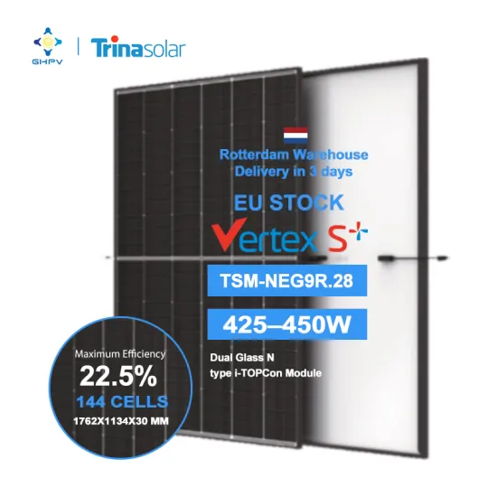Eu Stock: High Efficiency Bifacial Dual Glass N-Type Topcon Module Solar PV Panels with Power Ratings of 425W, 430W, 435W, 440W, 445W, and 450W