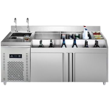 Stainless Steel Cocktail Table for KTV and Bar Equipment - Full Set for Milk Tea Shops