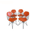 Replica Leather Eames Bikini Pad Wire Chair