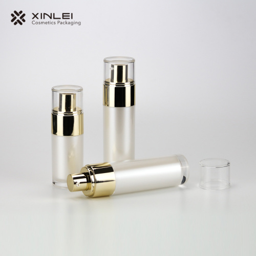 30ml Acrylic Gold Korean style vacuum bottle