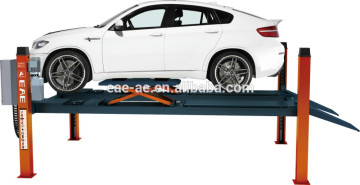 wheel free type four post lift with two jacking beams for sales