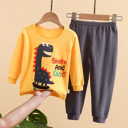 Autumn New Cotton Long-Sleeve Underwear and Pajama Set