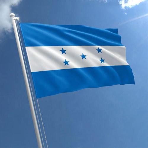 Honduras national flag blue white 5 stars flag