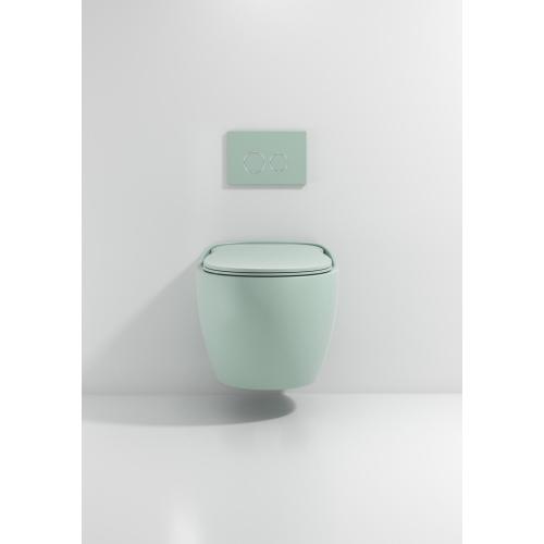 Wall hung toilet with concealed cistern ceramic