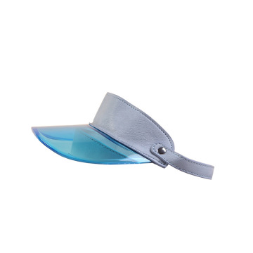 Highlight hard plastic PVC visor cap adjustable