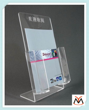 clear acrylic brochure holder,acrylic display holder,acrylic book page holder