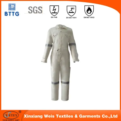 flame resistant anti-static safety clothing for fire field