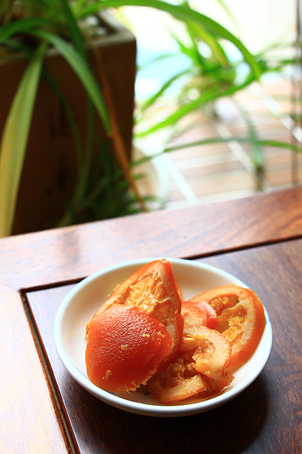 Deliciosas rodajas de naranja del ombligo