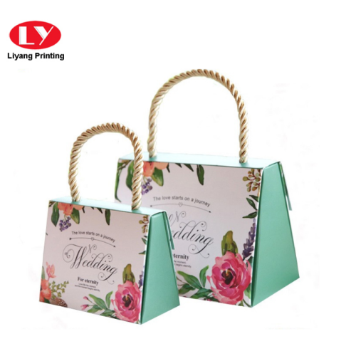 Elegant Gift Flower Paper Bag with Twisted Handle