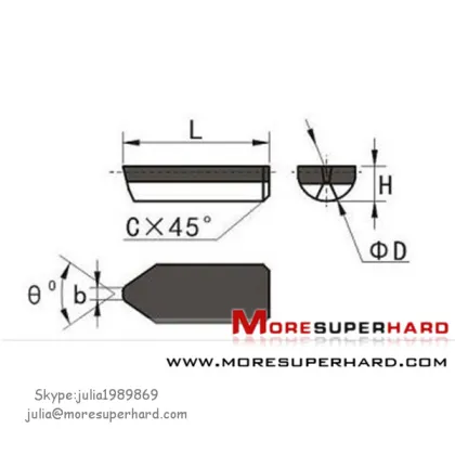 PCD roller cutting tools, PCD boring tools