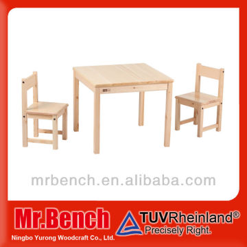 Kids table and chairs clearance of solid pine wood