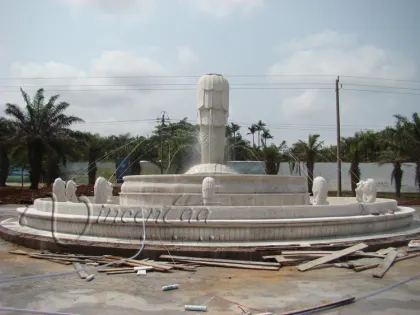 Custom antique china supply stone carvings fontaines de marbre