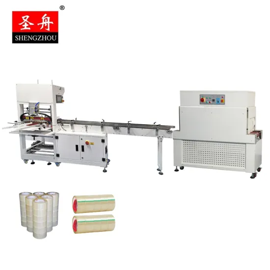 POF Film Packaging Machine: Cylinder Sealing, Cutting, and Shrinking Tunnel Wrap Packing