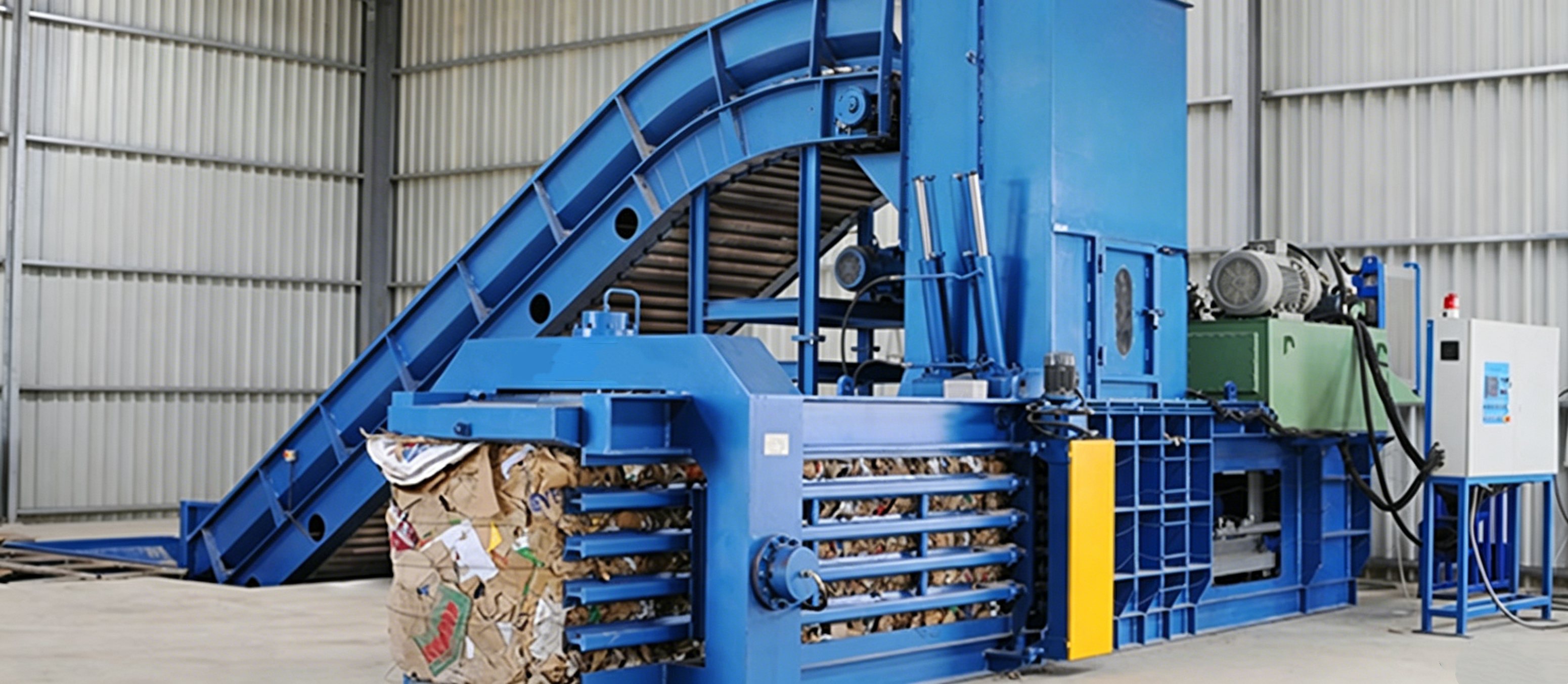 baling machine for cardboard