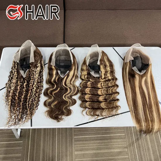 Cuticle Aligned Honey Blonde Body Wave Lace Front Wig with 13x4 Transparent Lace Front