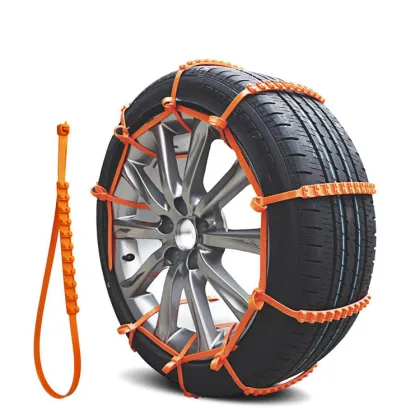 Yellow TPU Plastic Snow Tire Chain for Vehicle Wheels - Anti-Skid
