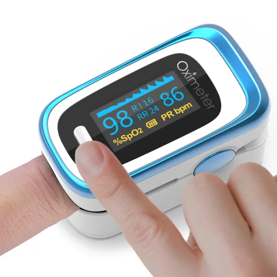 Medical equipment OLED display bluetoot h pulse oximetre OEM Spo2 portable pulse oximete