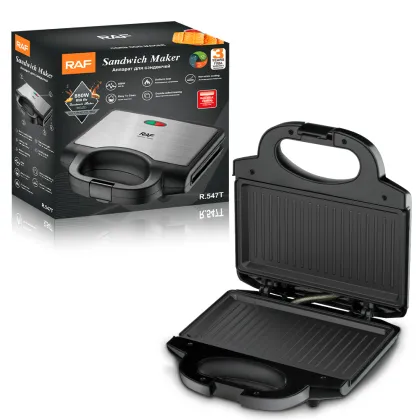 RAF Personalized Sandwich 2 Slice Breakfast Toaster Waffle Maker Machine - Premium Brand