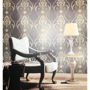 Tahan Air Baru Klasik PVC Timbul Damask Vinyl Wallpaper