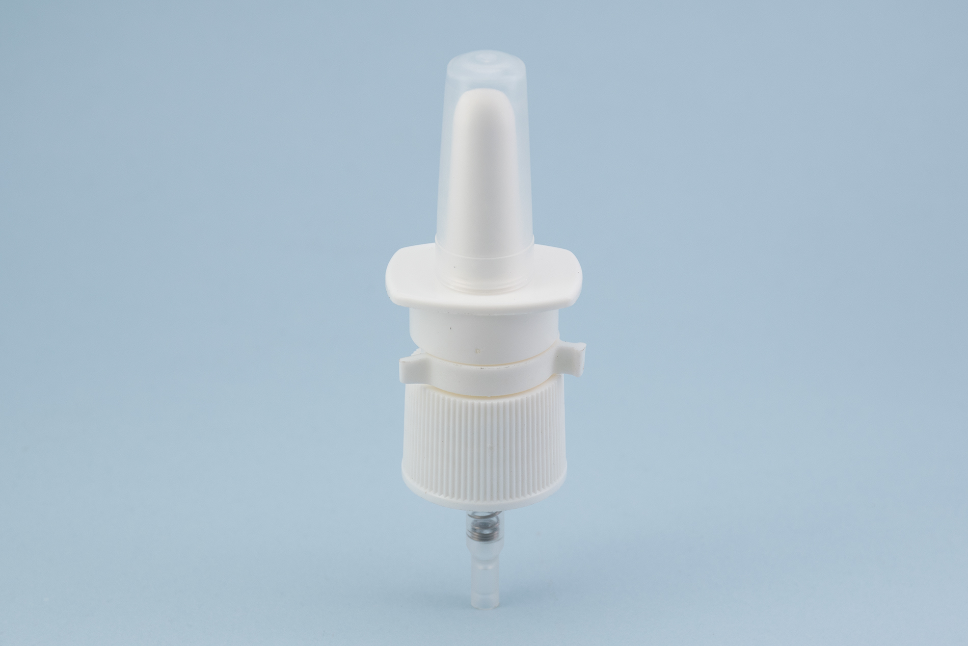 20/410 white ribbed nasal sprayer pump with clip