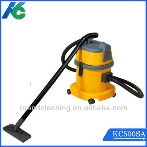 Commercial vacuum cleaner with plastic tank