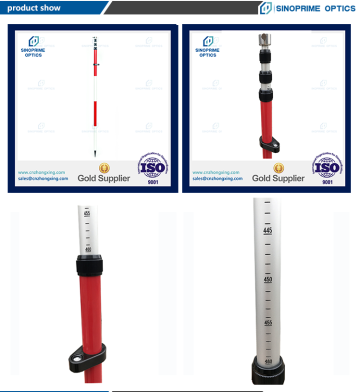 Surveying prism poles for surveying instrument