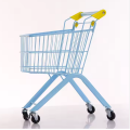 Supermercado de metal infantil mini carrito de compras