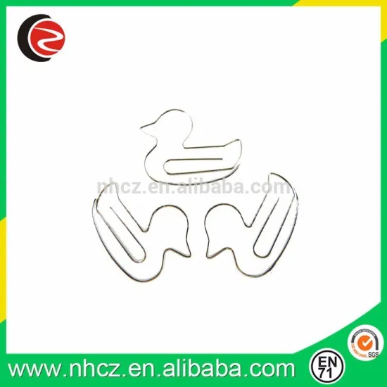 Duck Metal Animal Shaped Paper Clips