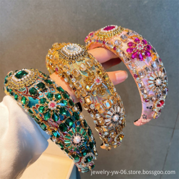Wholesale Bulk New Fashion Hair Hoop Jewelry - Shiny Bridal Wide Pearl Headbands