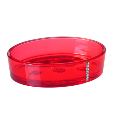 shower soap dish with rhinestone plastic