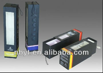 Box di profumo di cartone con finestra in PVC