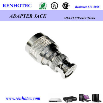 RF Adapter Electrical Coaxial Connector BNC Male to N Male Connector