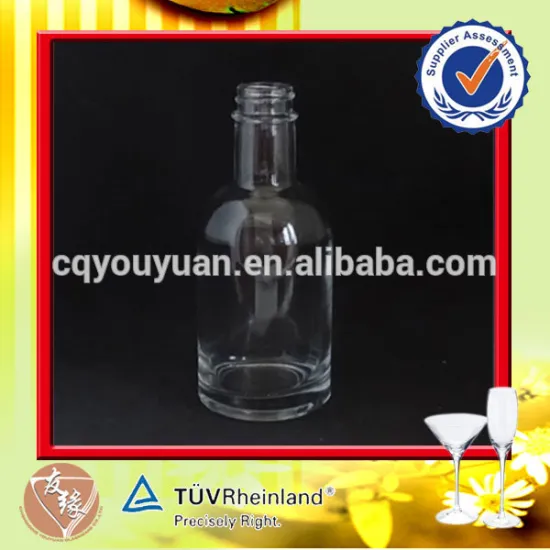 China made cute glass small shampoo bottle 200ml