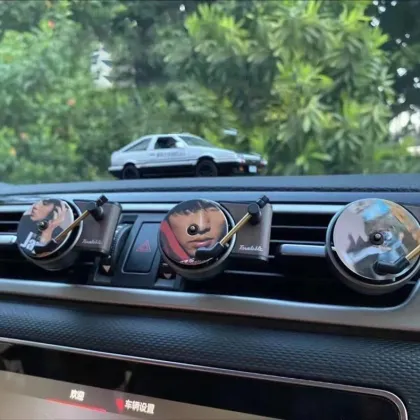 Car Aromatherapy: Enhance Your Driving Experience with Mini Retro Turntable Phonograph Record Player Air Freshener and Diffuser