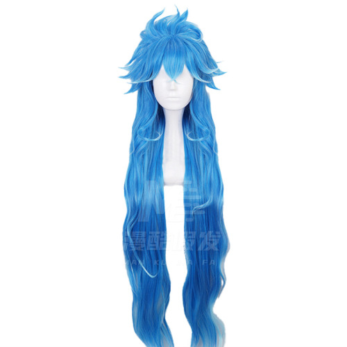 Twisted Wonderland Idia Cosplay Wig Blue 2