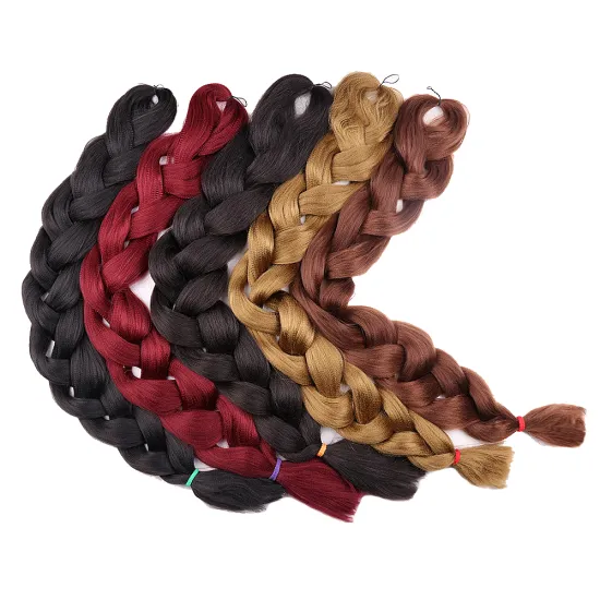 Ultra  82Inch High Quality Yaki Color Attachment Synthetic Extensions 41 Inch Jumbo Braid Hair